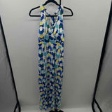 Soma Women's Size 14 Blue Abstract Dress