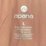 apana Women's Size L Brown Solid Jacket