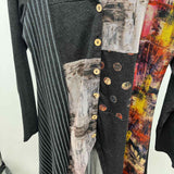 Parsley & Sage Women's Size S Black Abstract Jacket