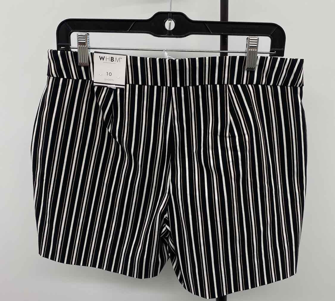White House Black Market Women's Size 10 Black Stripe Shorts