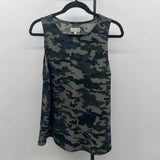 Mud Pie Women's Size L Green Camoflage Sleeveless Shirt