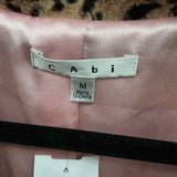 CABI Women's Size M Tan Animal Print Jacket