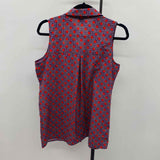 Ann Taylor Women's Size M Purple Circles Sleeveless Shirt