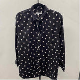 Chico's Women's Size XL Black dotted Long Sleeve Shirt