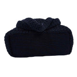 TALBOTS Navy Blue Crochet Shoulder Bag Purse