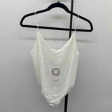 Skin Women's Size L White Solid Tank