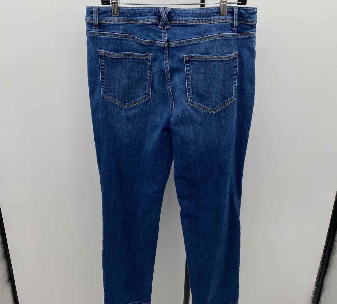 JJill Women's Size 14 Blue Solid Jeans