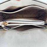 MICHAEL KORS Quilted White Leather SOHO Crossbody Purse w/Chain Strap