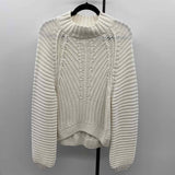 Free People Junior's Size S White Textured Sweater