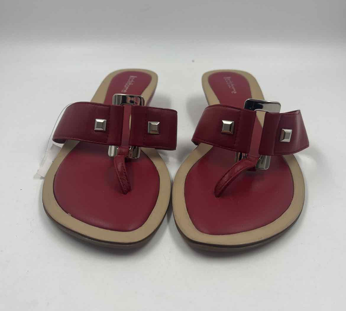Liz Claiborne Women's Shoe Size 9.5 Red Solid Sandals