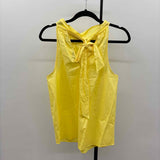 J Crew Women's Size 10 Yellow Solid Sleeveless Shirt