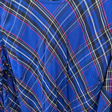 Talbots Women's Size L Blue Plaid Long Sleeve Shirt
