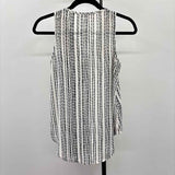 Lush Women's Size XS Black Stripe Sleeveless Shirt