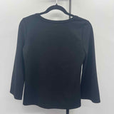 Ann Taylor Women's Size XSP Black Solid Long Sleeve Shirt