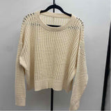 Old Navy Junior's Size XL Ivory Open Weave Sweater