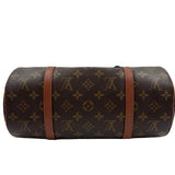 Authenticated LOUIS VUITTON 1993 Brown Monogram PAPPILLON 30 Barrel Bag Set