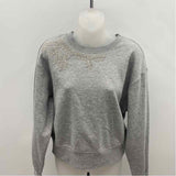 Bailey 44 Women's Size M Gray Beaded Sweatshirt
