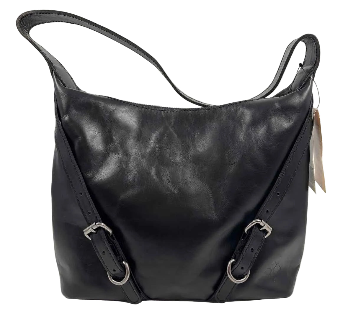 NWT PATRICIA NASH Black Leather ELIA HOBO Shoulder Bag Purse