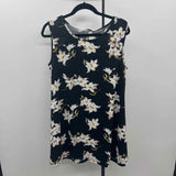 VERANEE Women's Size 16 Black Floral Dress