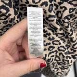 Chico's Women's Size L Beige Animal Print Jacket