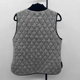 Adrienne Vittadini Women's Size XL Gray Quilted Vest