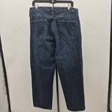 Lands End Men's Size 35 Blue Solid Jeans