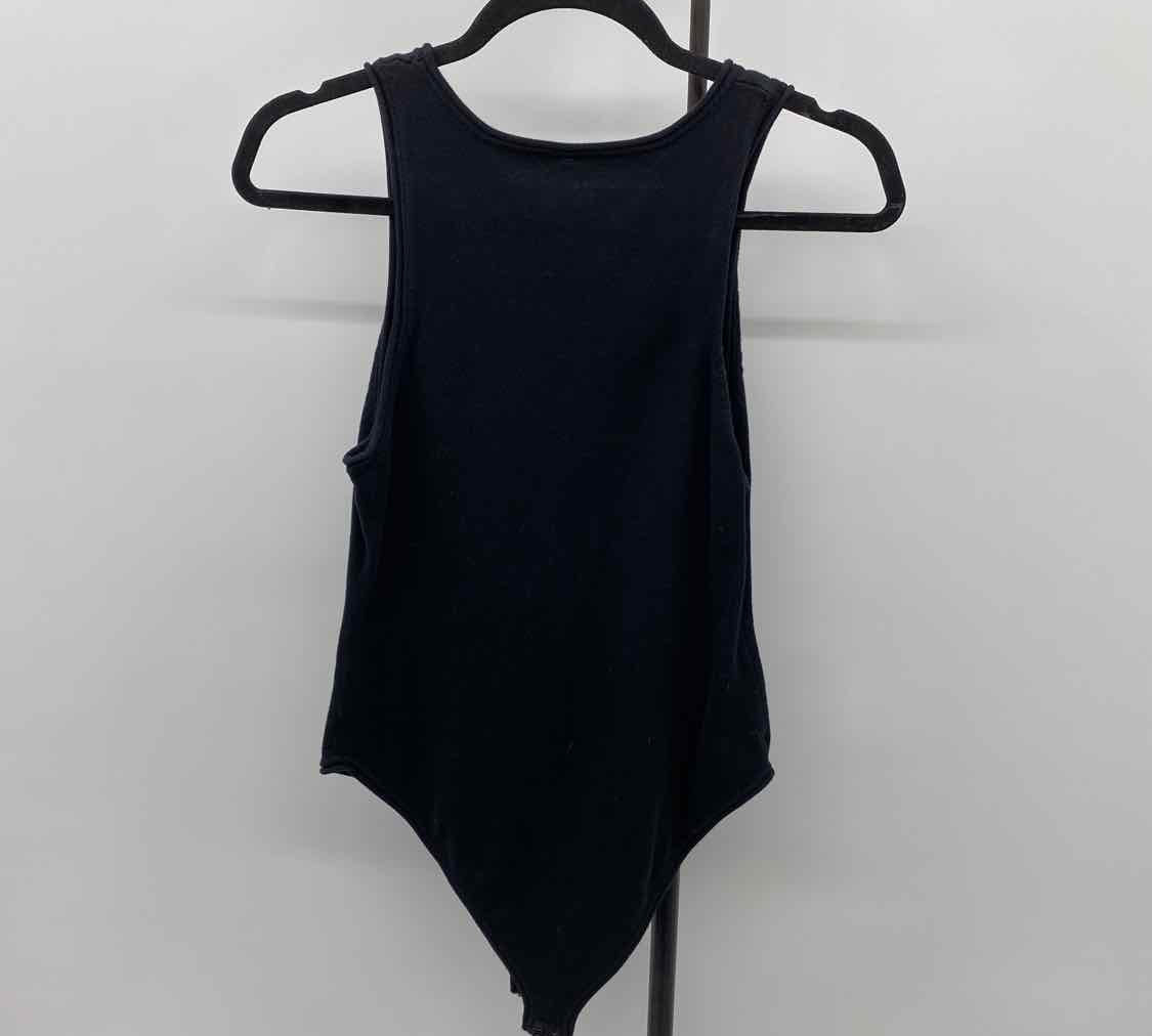 Free People Junior's Size M Black Solid Tank