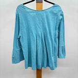 Habitat Women's Size L Blue Heathered Long Sleeve Shirt