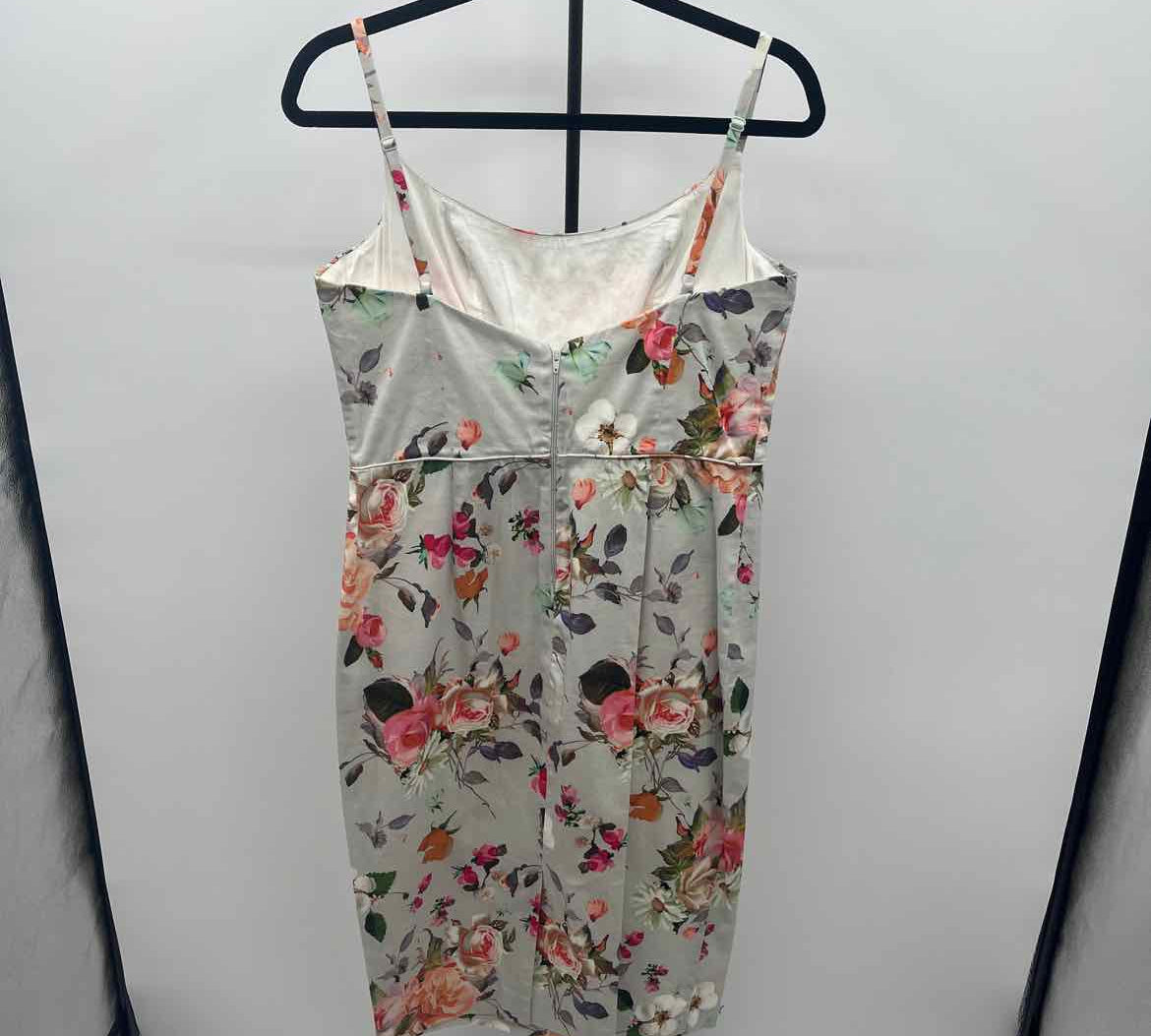 Asos Women's Size 10 Gray Floral Dress