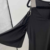 MSK Women's Size 14 Black Solid Dress