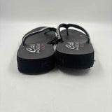Skechers Women's Shoe Size 7 Black Rhinestones Flip Flops