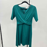 Lark & Ro Women's Size 10 Green Solid Dress