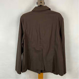 Dalia Women's Size XL Brown Solid Jacket