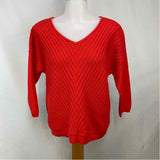 Belford Women's Size S Red Ribbed Sweater