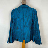 Chico's Women's Size XL Teal Streaked Jacket