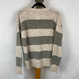 Mystree Women's Size S Gray Stripe Sweater