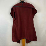 Susan Graver Women's Size L maroon Solid Vest