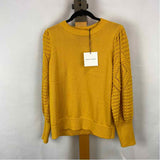 Grace & Karma Women's Size XL Mustard Yellow Solid Sweater