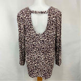 Liverpool Women's Size XL Brown Cheetah Long Sleeve Shirt