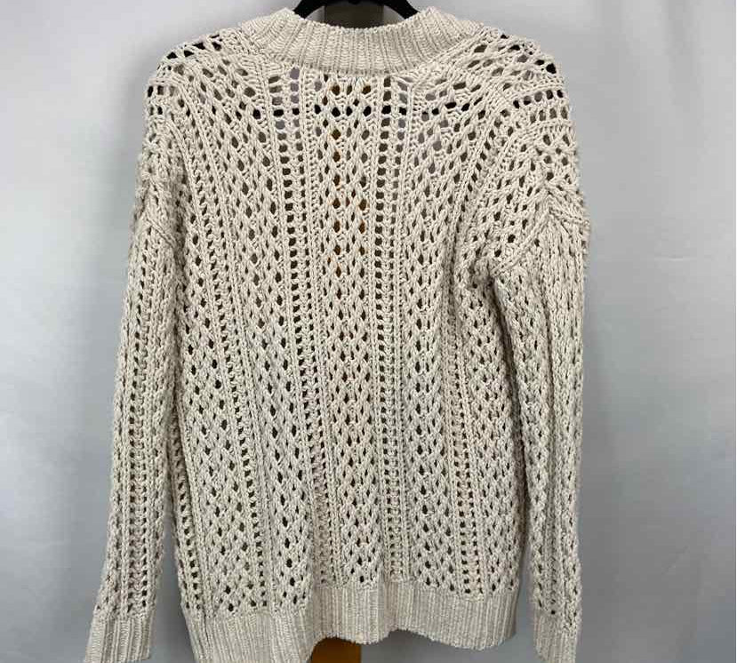 Dex Women's Size XS Cream Solid Cardigan