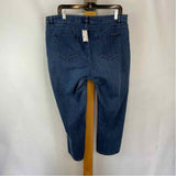 Ralph Lauren Women's Size 14W Blue Solid Jeans
