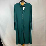 Lane Bryant Women's Size XL Green Solid Cardigan