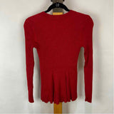 Venus Women's Size S Red Ribbed Sweater