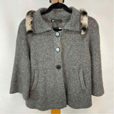 D. Exterior Women's Size S Gray Solid Cardigan