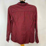 Eddie Bauer Women's Size S Red Plaid Long Sleeve Shirt