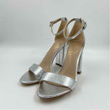 Sam Edelman Women's Shoe Size 7.5 Silver Solid Heels