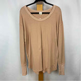 Urban Daizy Women's Size L Blush Solid Long Sleeve Shirt