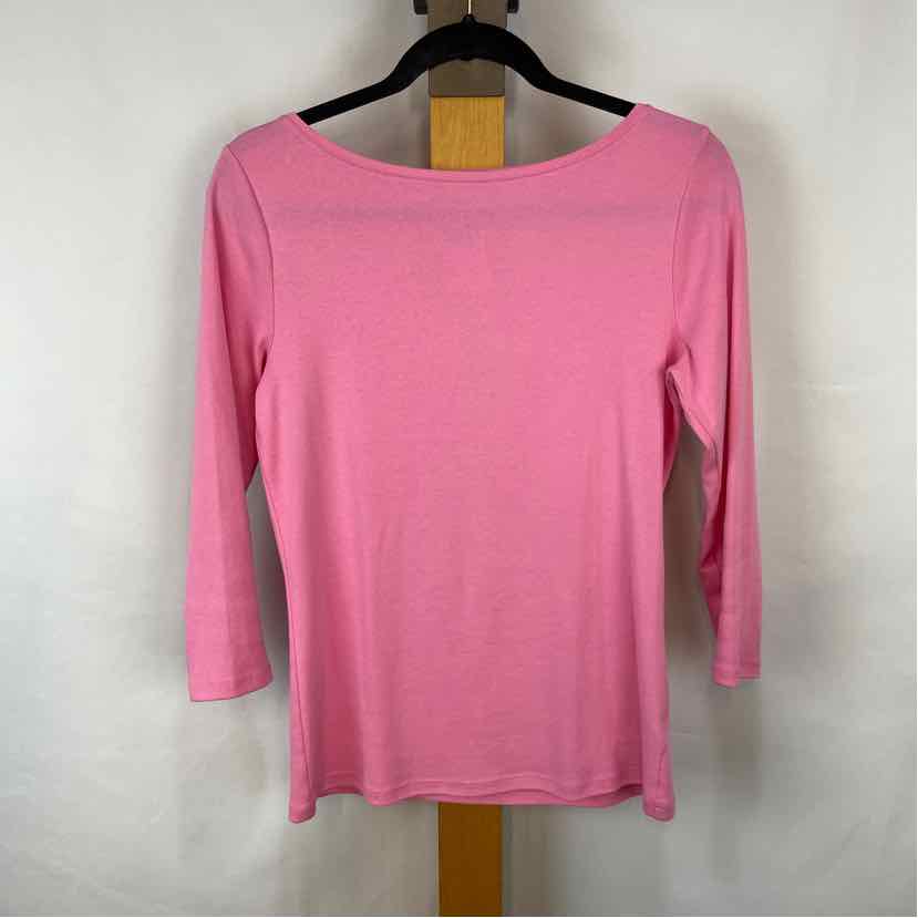 Talbots Women's Size S Pink Solid Long Sleeve Shirt - Gild the Lily