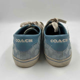 Coach Women's Shoe Size 10 Blue Logo Sneakers