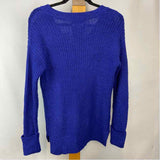 Nine West Women's Size XS Royal Blue Cable Knit Sweater